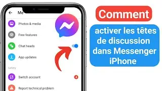Comment activer les t&ecirc;tes de discussion dans Messenger iPhone (nouveau 2023)