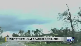 First-hand assessment of damage around Williamston, Webberville