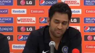 MS Dhoni's interview in T20 World cup, Dhoni talking about tendulkar