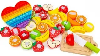 ASMR 無言 カット音｜Toy Fruit & Vegetable Cutting Sounds