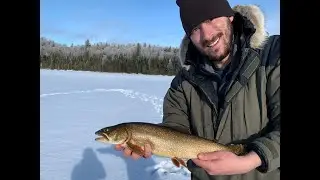 Incredible Boundary Waters Ice Fishing -- 30 Plus Lake Trout!