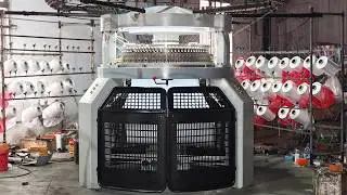 double jersey rib interlock circular knitting machine#circularknittingmachine #knittingmachine