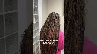 &ldquo;This is why we prep 😍Small boho knotless braids with the perfect color blend.&rdquo; #smallboho