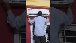 Panasonic AC #installation #trending #viralvideo #airconditioner #