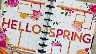 Happy Planner Classic | Plan with Me | Mar 20 - Mar 26 | @liveloveposh Functionally Chic Pink Blooms