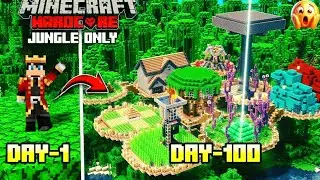 I Survived 100 Days in Jungle Only Biome in Minecraft Hardcore (Hindi)