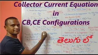 Collector Current Equation in CB,CE Configurations