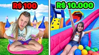 Montamos uma parque de Brinquedos INFLÁVEIS para as crianças de R$100, R$1000 ou R$10000