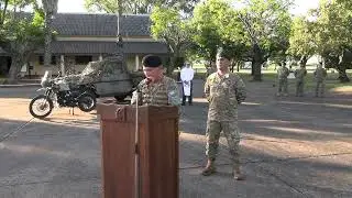 The new head of the 1st Tank Cavalry Regiment &ldquo;C.B.&rdquo;, Lieutenant Colonel Jos&eacute; Mar&iacute;a Orma Carrasco...