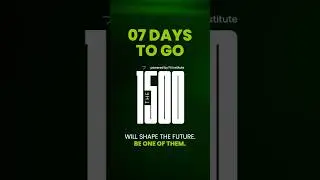 7 days to go as 1500 voices unite to shape the future, be one of them