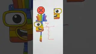 Sprunki OC Seven Numberblocks Correct Paper Piece Putting Art Puzzle #sprunki #incredibox #art