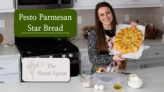 How to Make Pesto Parmesan Star Bread | Easy and Festive Bread Recipe | The Floral Apron