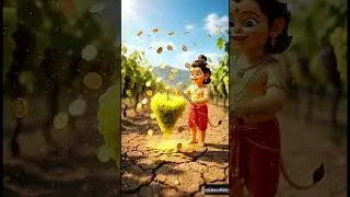 The Fruit of Faith. Hanuman and the House of Gold #ai #hanumanji #chudail #shorts