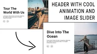 Beautiful Header with Image Slider | Cool Animation UX/UI | Modern Website | Techy Programmers