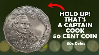 HOLD UP! THAT&rsquo;S A CAPTAIN COOK 50 CENT COIN + A FEW FINDS IN THIS ROLL 👌🏻