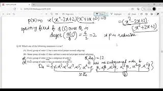 GATE 2018 mathematics complete solution part II
