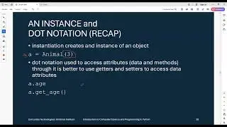 Intro to CS and Python (9 of 12) Classes and Inheritance