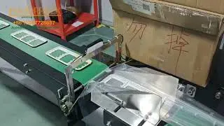 Automatic servo control plastic accessories flow pack machine