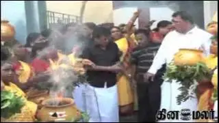 Continuous Protest by ADMK Party Men in Favor of Jayalalithaa