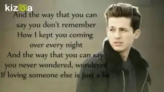 Charlie Puth - Does It Feel lyrics
