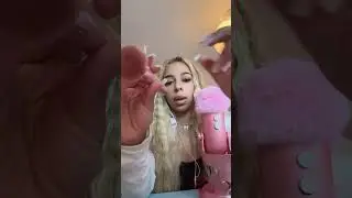 Testing new pink yeti mic 💕 #asmr #brushing #tingles #live