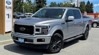 Обзор Ford F-150 LARIAT 2020 года + чёрный цвет кузова, электропривод задней двери и система навигации | Island Ford