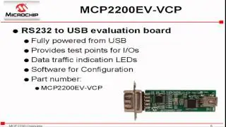 MCP2200 USB to UART Protocol Converter Demonstration