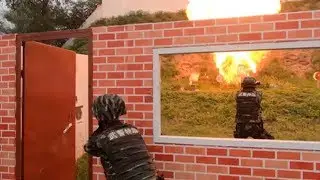 Chinese armed police conducts anti-terrorism scouts exercise