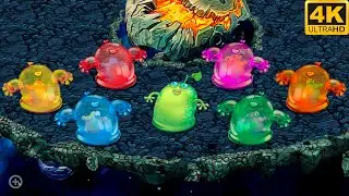 Prismatic Spunge - all versions (My Singing Monsters: Dawn Of Fire) 4k
