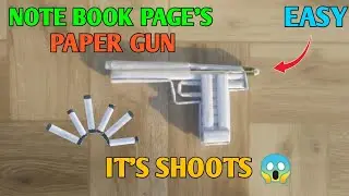 How to make paper gun that shoots paper bullets | Easy paper gun | Paper gun | Origami paper gun |