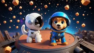Three Space Puppies Fly Rocket High | Fun Nursery Rhyme for Kids | Baby Songs and Preschool Learning