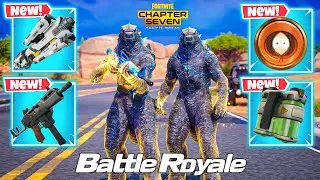 EVOLVED GODZILLA DUO vs NEW!! MYTHIC'S CHALLENGE ( NEW! FORTNITE Chapter 7 )