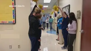 10-year-old rings the 'cancer-free' bell at Novant Health after over a year of treatment