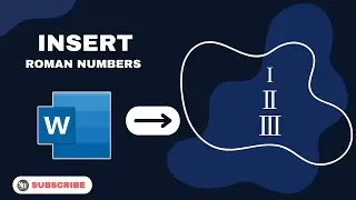 How to Insert Roman Numbers in Word Document