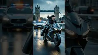 Escape: High-Speed Bike Chase Through the City! #BikeChase #ActionScene #GirlOnTheRun #EpicBikeStunt