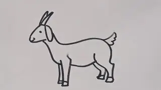 Goat 🐐 drawing/ How to draw a  Goat /Goat drawing step by step