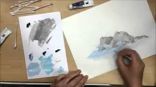 Whimsical Ocean speed paint