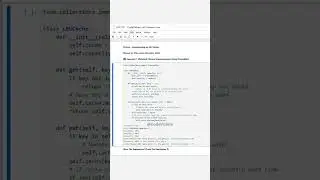 Python – Implementing an LRU Cache Manually Using OrderedDict (DSA) 🚀 