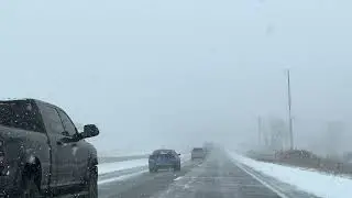  Driving Winter storm high winds in Michigan 12/29/25  #winter #driving #michigan 