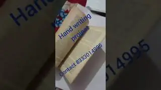Multi media services/institute hand writing work candidate received parcel||apply@8333014995