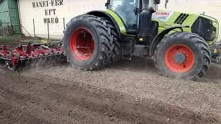 Claas Arion 650 és Kongskilde VibroMaster 3065 SS kombinátor
