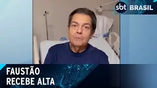 Faust&atilde;o sai do hospital quase dois meses ap&oacute;s passar por transplante de rim | SBT Brasil (12/04/24)