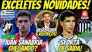 🚨URUGUAIO CHEGANDO? LATERAL INTERESSA! SFORZA DE SAÍDA DO VASCO! 5 REFORÇOS AINDA PODEM CHEGAR