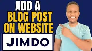 HOW TO ADD A BLOG POST TO JIMDO