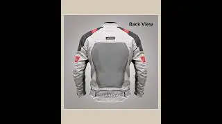 Allextreme BAZOOKA Bike Riding Jacket Mesh Fabric Racer Motorcycle with Back Elbows Shoulders Pro...
