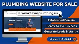 SEO-Optimized Plumbing Website for Sale to Generate Local Service Leads