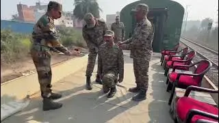 Promotion on train NO BODY can stop our INDIAN ARMY🇮🇳🇮🇳