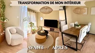 Avant / Apr&egrave;s d&eacute;co japandi transformation compl&egrave;te de mon int&eacute;rieur 
