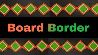 Republic day board border design | 26 January craft | Republic day craft | tricolor board border