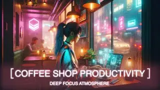 Cozy Coffee Shop Ambience: Productive Vibes for Studying, Writing&Deep Work | Focus Music Background
